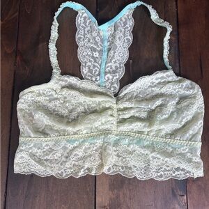 PINK Victoria's Secret Yellow Lace Bralette